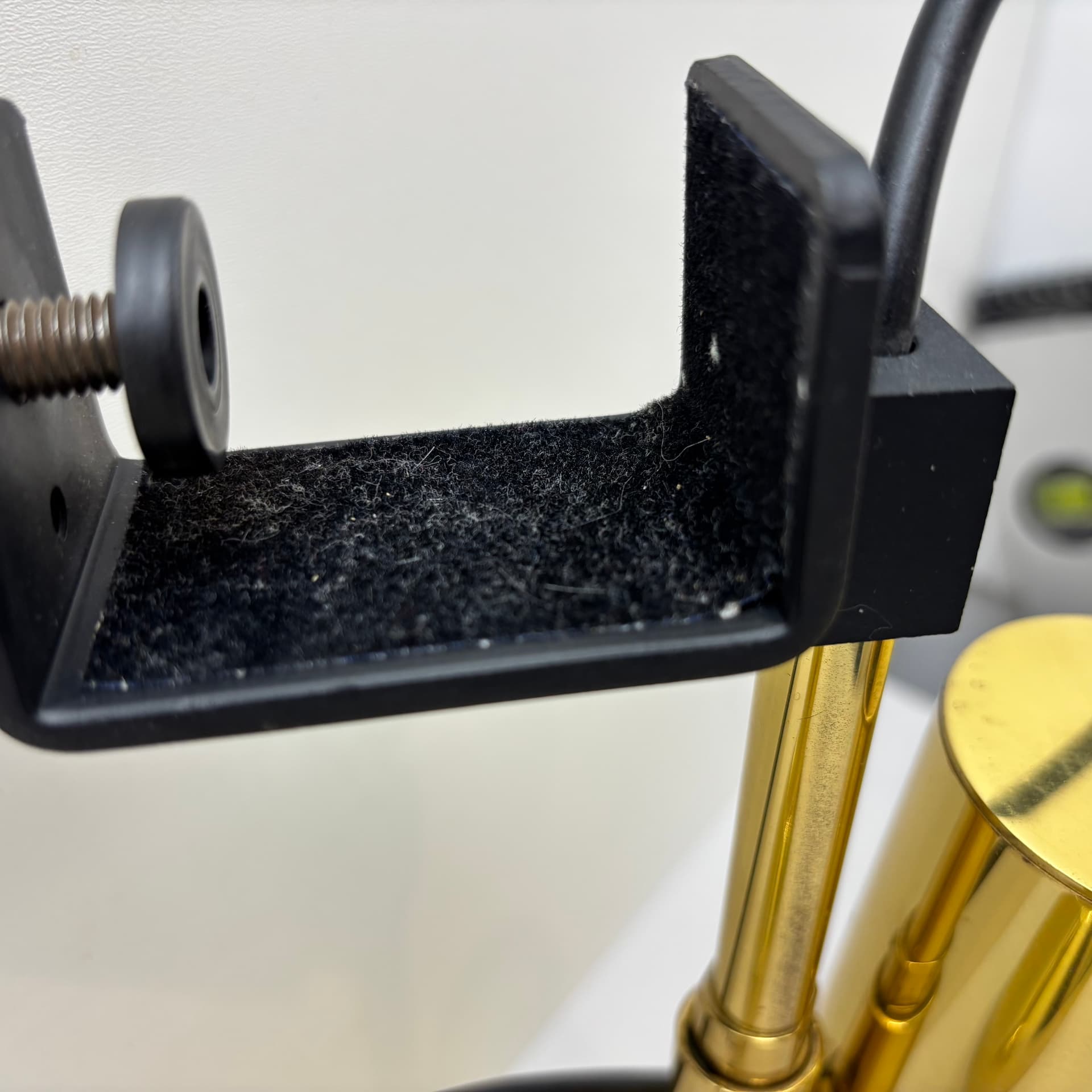 Pair of wall sconces, golden brass, Germany, 1970s. - 142636