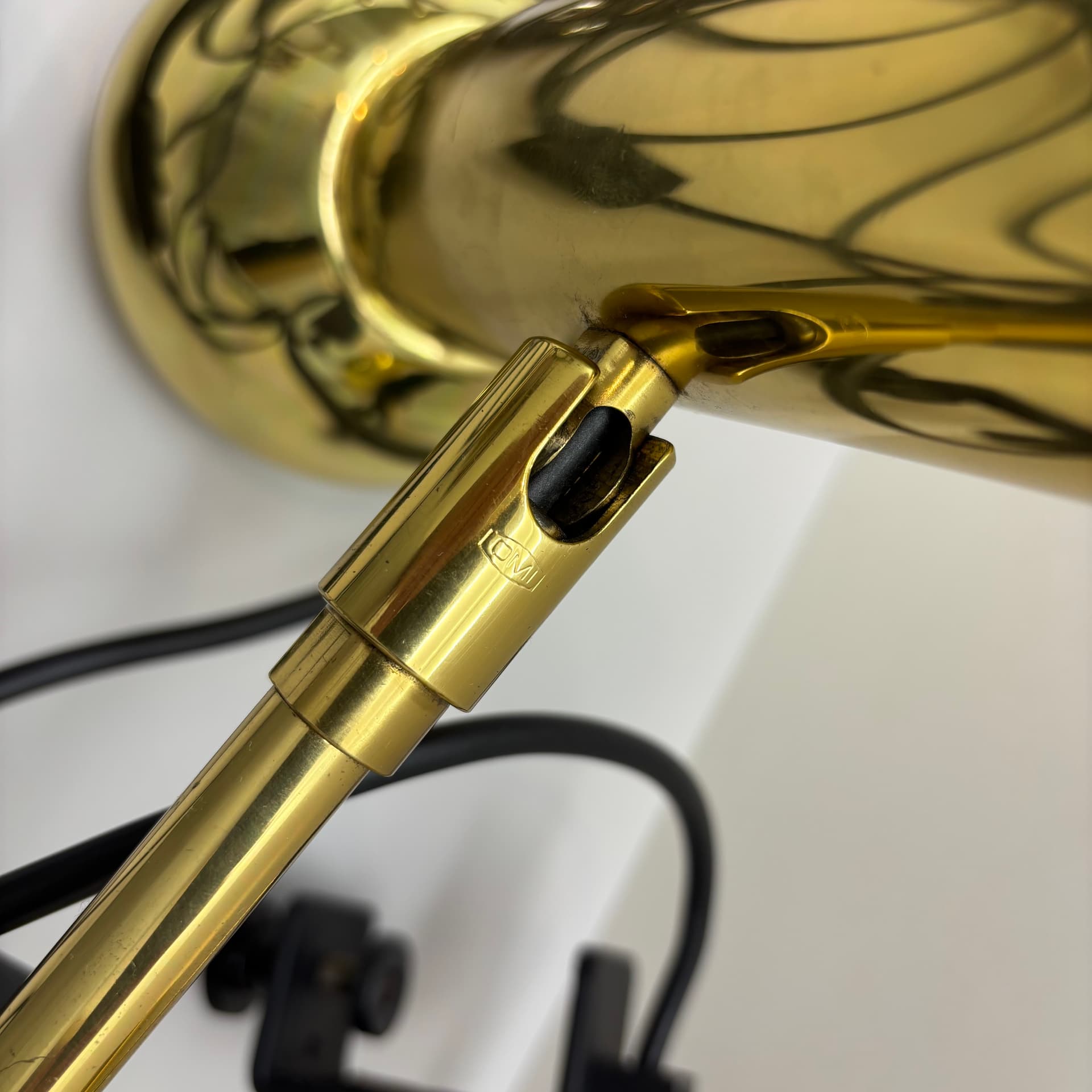 Pair of wall sconces, golden brass, Germany, 1970s. - 142639