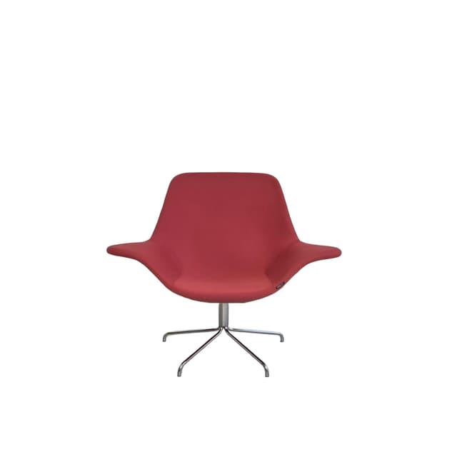 Swivel armchair Oyster, red, by M. Sodeau, Offecct, Sweden, 21st c. - DIMENSION
