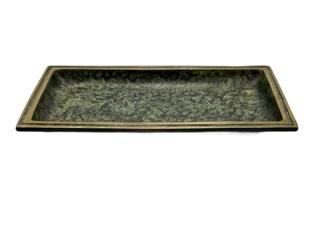 Taca, brąz zielony, Hagenauer, Austria, lata 60. - WYMIARY