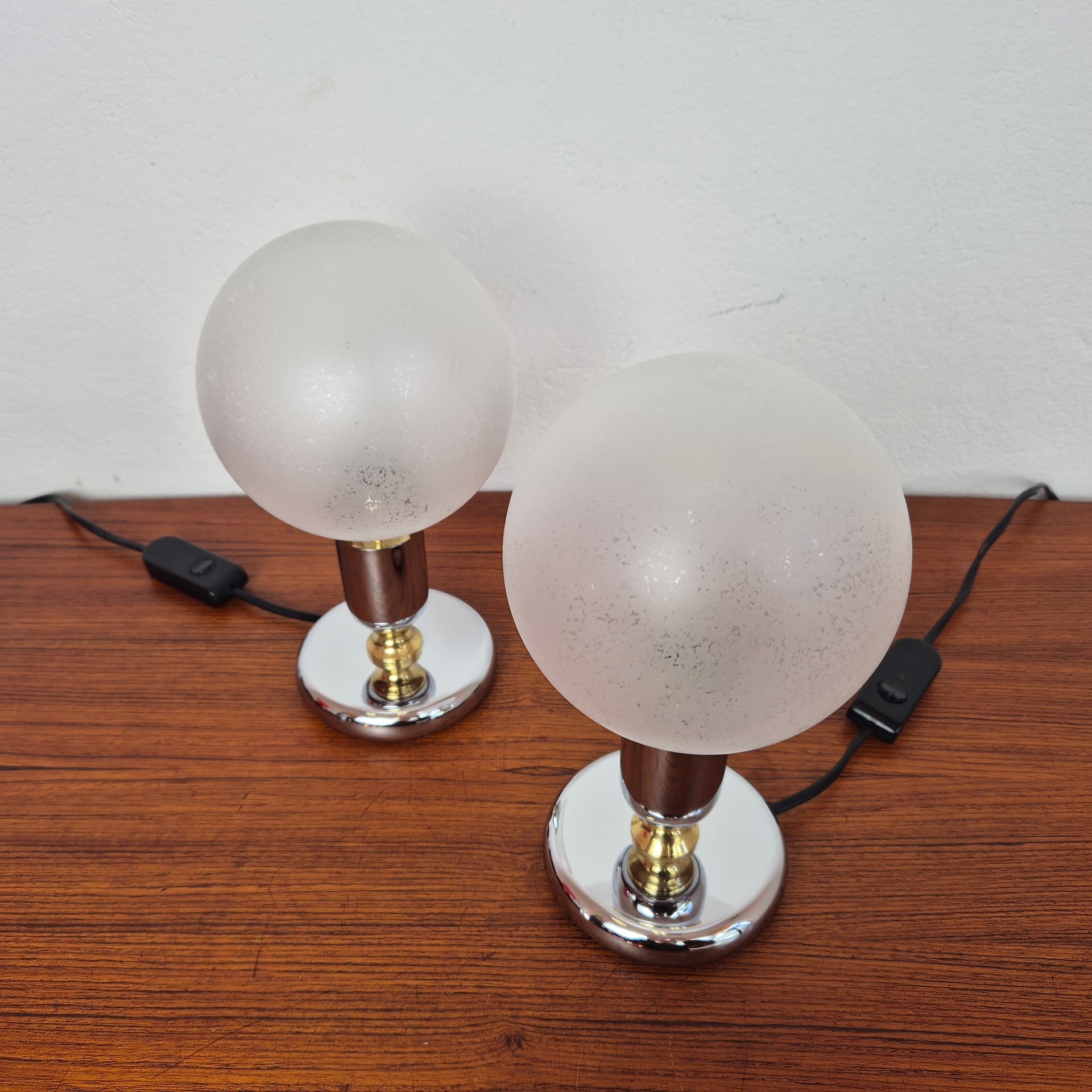 Lampka nocna, biel, szkło, Wortmann & Filz, Niemcy, lata 80. - 142745