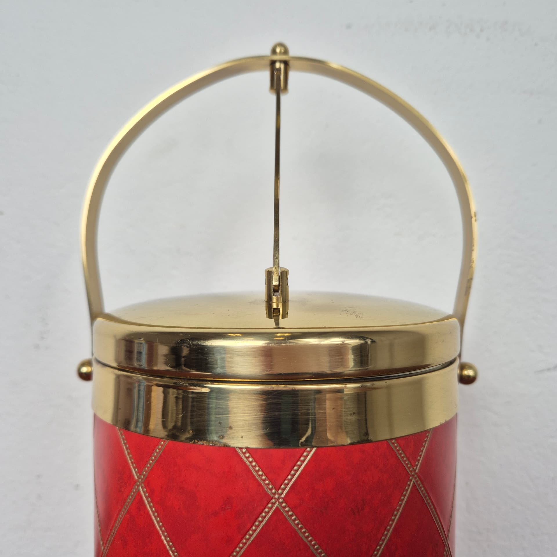 Pojemnik na lód, czerwony, plastik, Niemcy, lata 60. - 142761