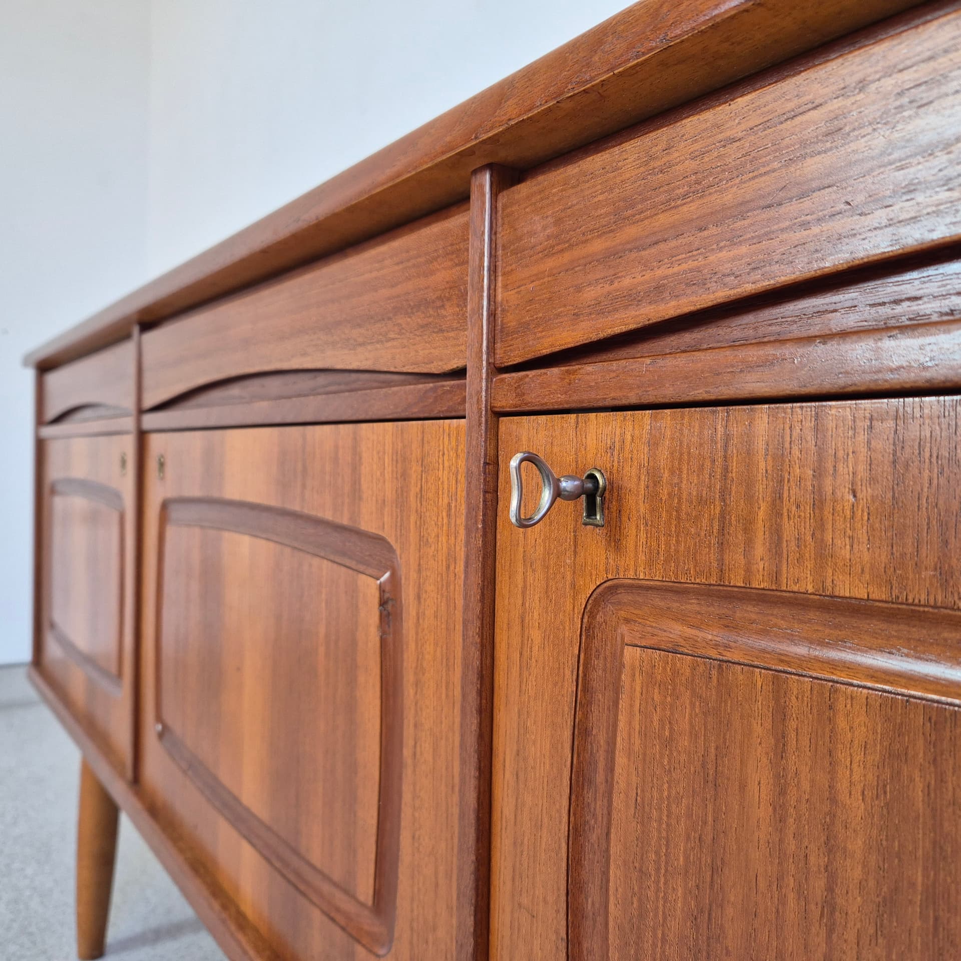 Sideboard Nettsun, teak brązowy, Brodrene Sorheim, Norwegia, lata 60. - 142794