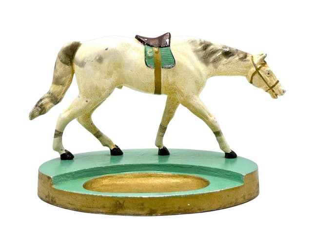 Figurka Art Deco, multikolor, aluminium, Polska, lata 30. - WYMIARY