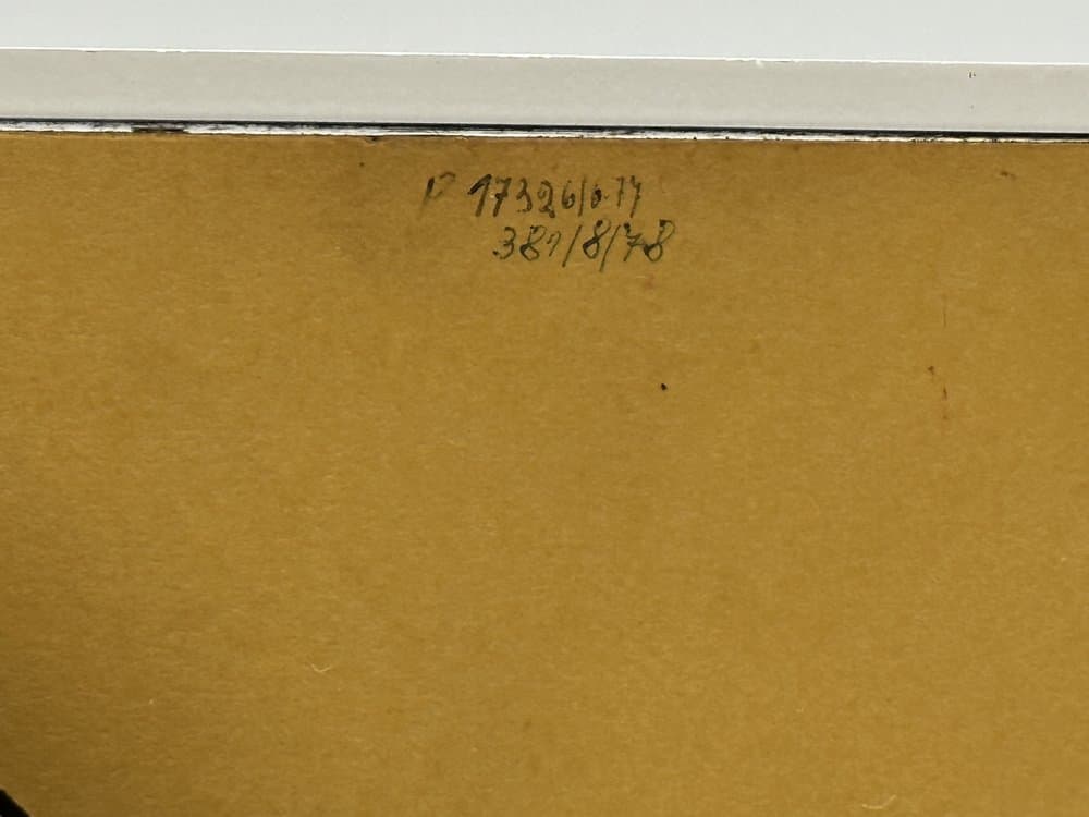 Table clock, dark brown, aluminum, plastic, Germany, 1970s. - 156605