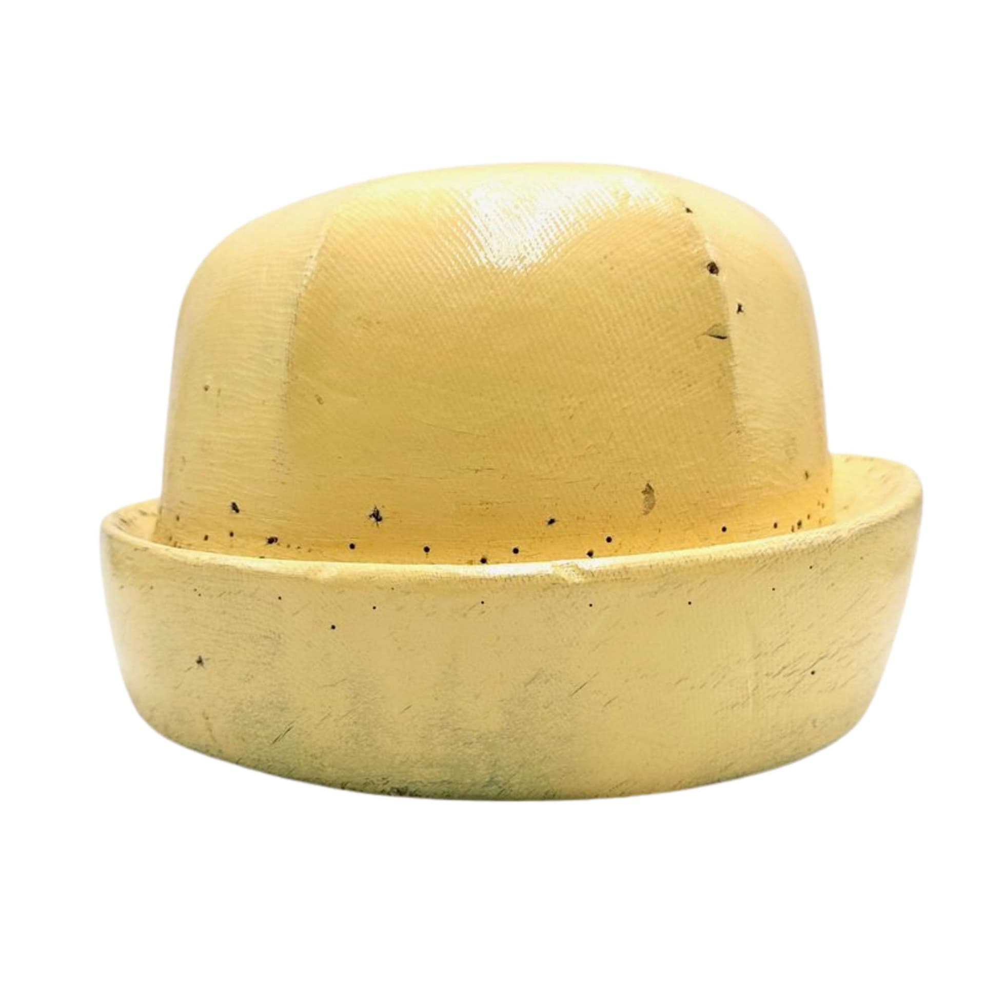 Forma kapeluszowa Art Déco, żółty, drewno, Francja, lata 30. - 159614