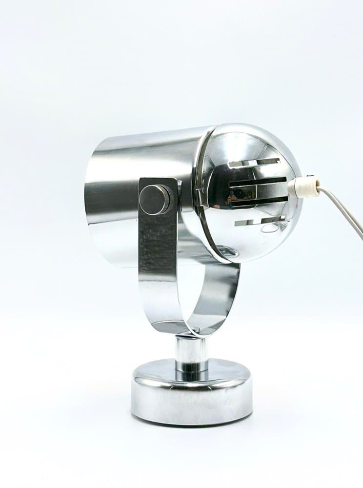 Lampa stołowa, chromowany stal srebrny, proj. S. Indra, Czechy, lata 70. - 156655