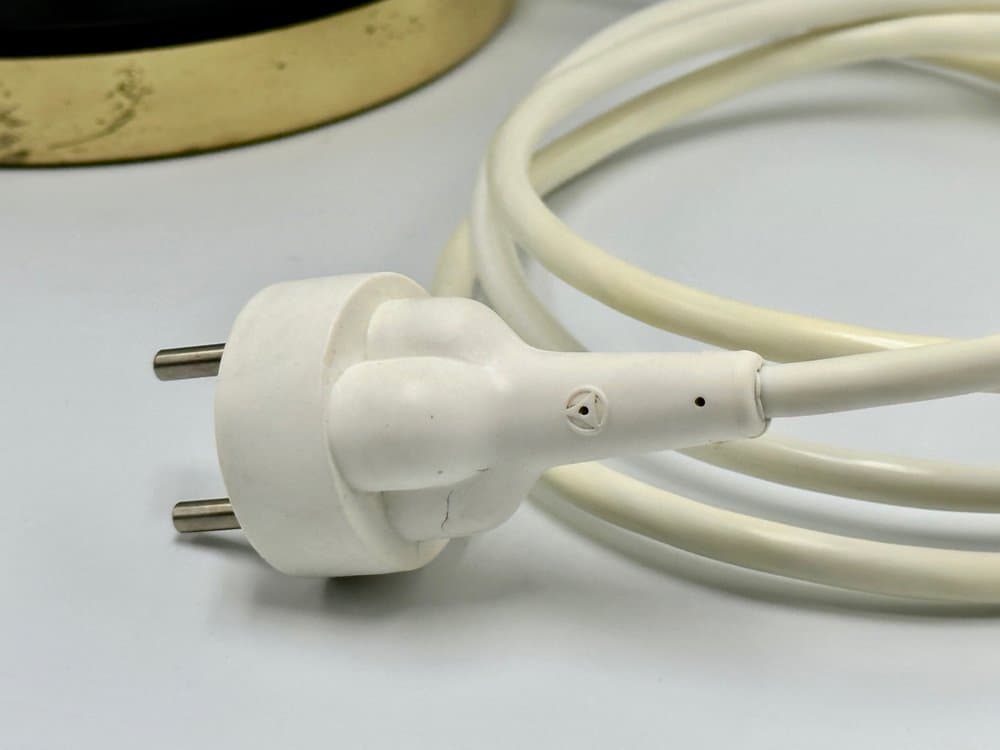 Table Lamp, Kamenický Šenov, black brass, black steel, Czechoslovakia, 1970s - 156666