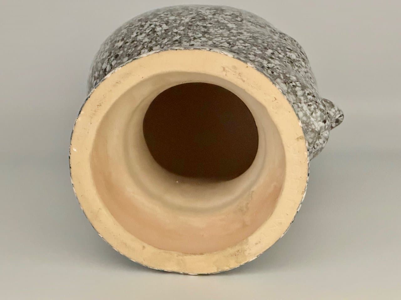 Rzeźba głowa No 701, szary, ceramika, Scheurich, Niemcy, lata 70. - 156696