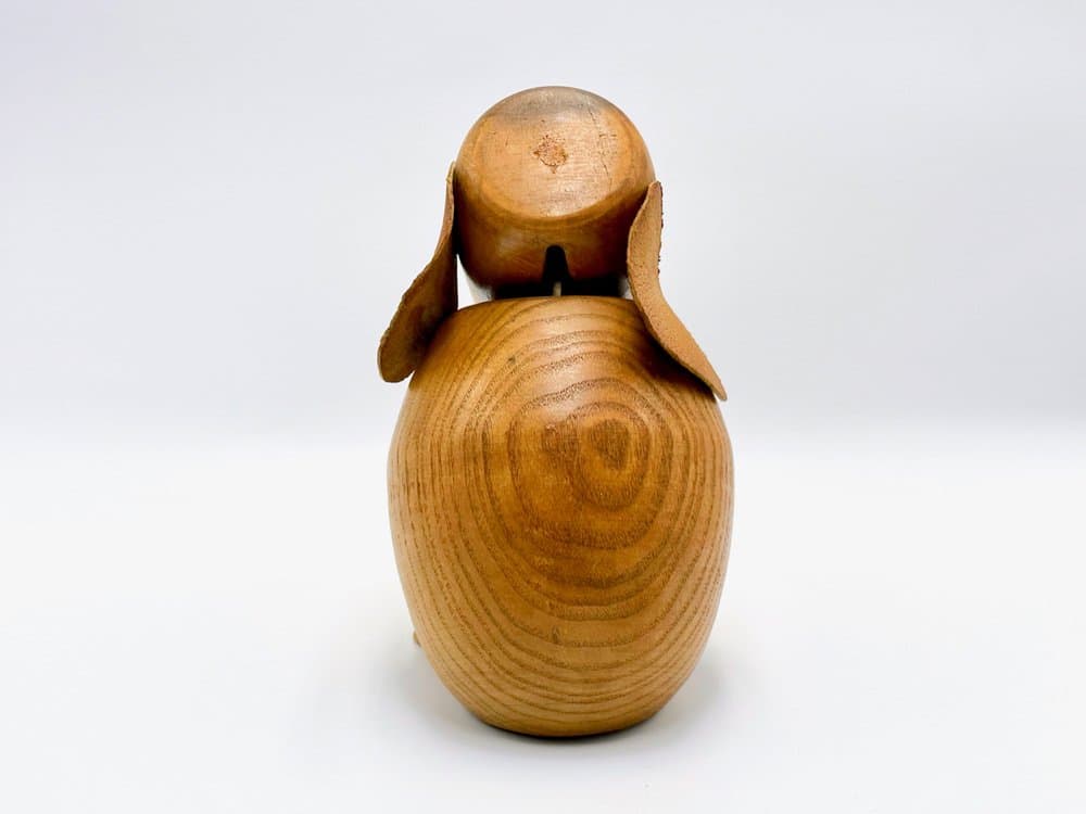 Figurka słonia, beżowy, drewno, Dania, lata 60. - 156700