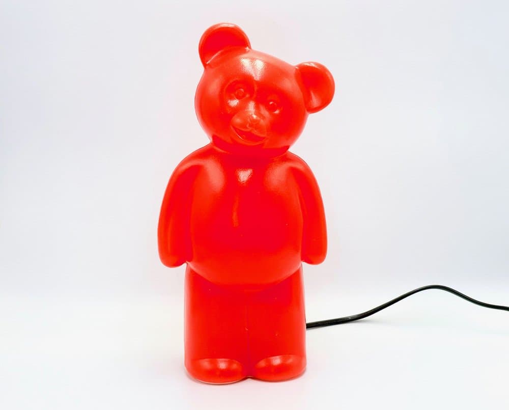 Lampa stołowa Lumibear, czerwony, plastik, Blick Art Creativ, lata 90. - 156716