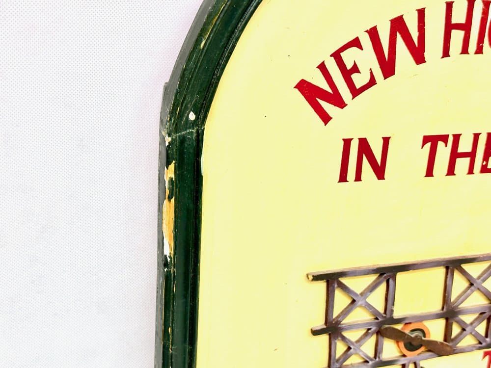 Wall sign Sky Travel, multicolor, wood plywood, United Kingdom, 1950s. - 156778