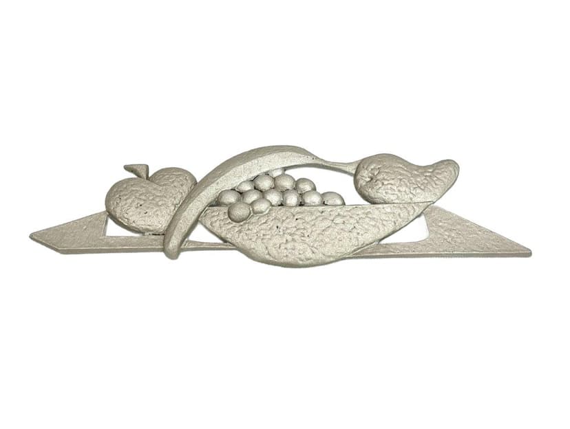 Relief ścienny, szary, aluminium, Czechy, lata 50.