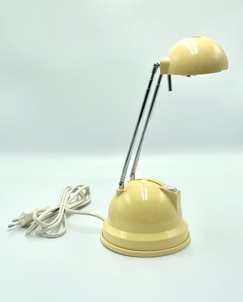 Table Lamp Telescope, ivory white plastic, Trio Leuchten, Germany, 1980s. - 156833