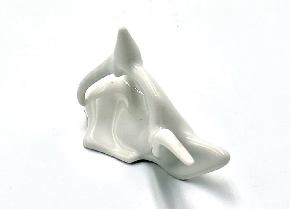 Capricorn Figurine, white porcelain, Royal Dux Bohemia, Czech Republic, 1960s. - 156846