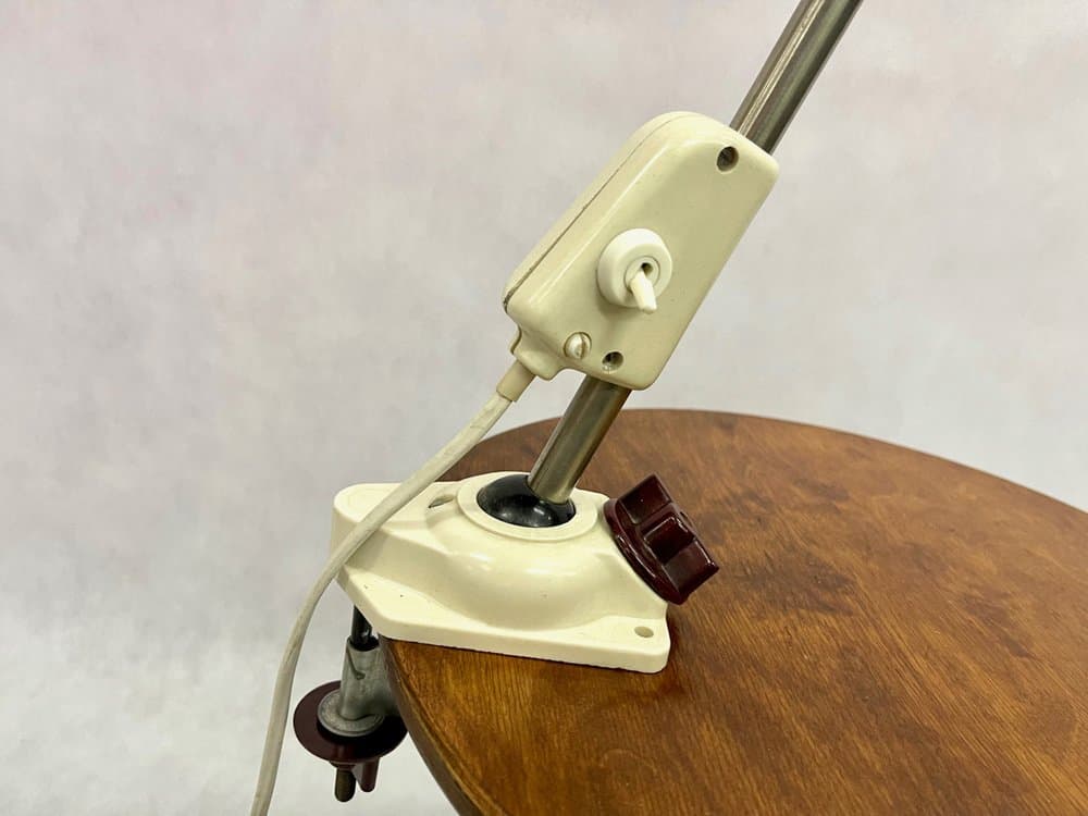 Industrial desk lamp, ivory, bakelite, metal, Germany, 1950s - 156898