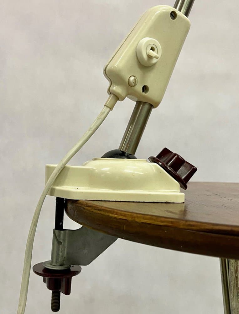 Industrial desk lamp, ivory, bakelite, metal, Germany, 1950s - 156897