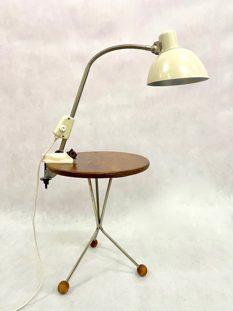 Industrial desk lamp, ivory, bakelite, metal, Germany, 1950s - 156893