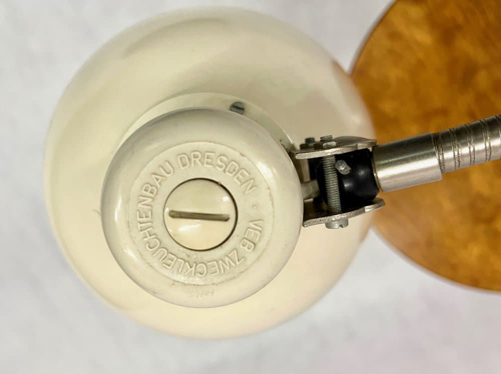 Industrial desk lamp, ivory, bakelite, metal, Germany, 1950s - 156899