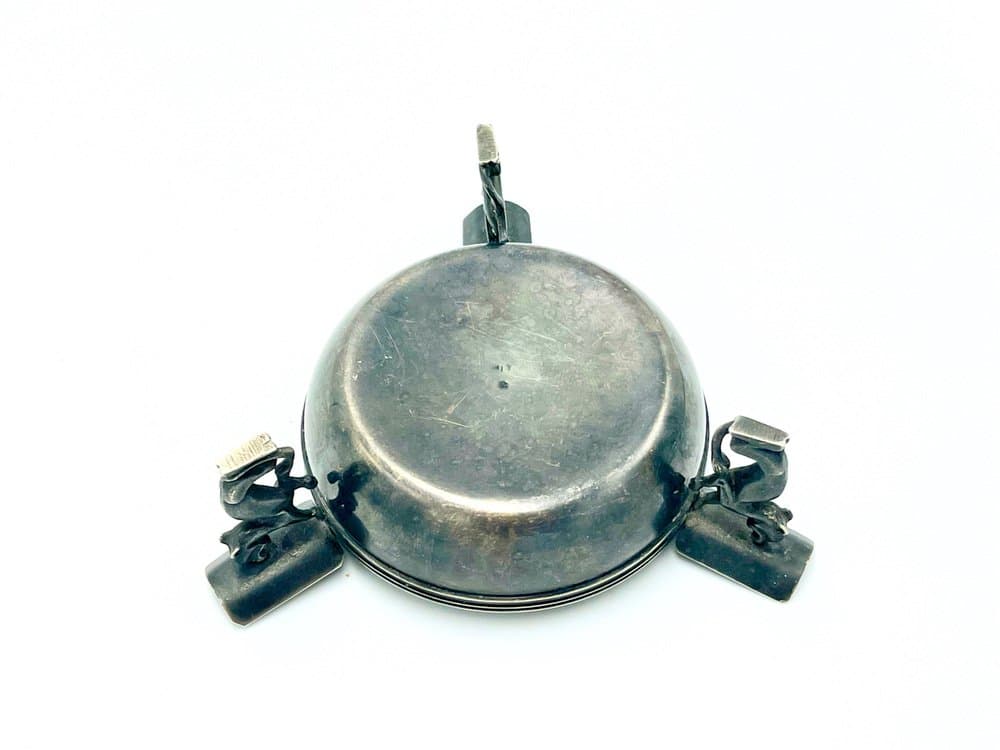 Ashtray Three Panthers, silver, silver-plated metal, 1960s - 156918