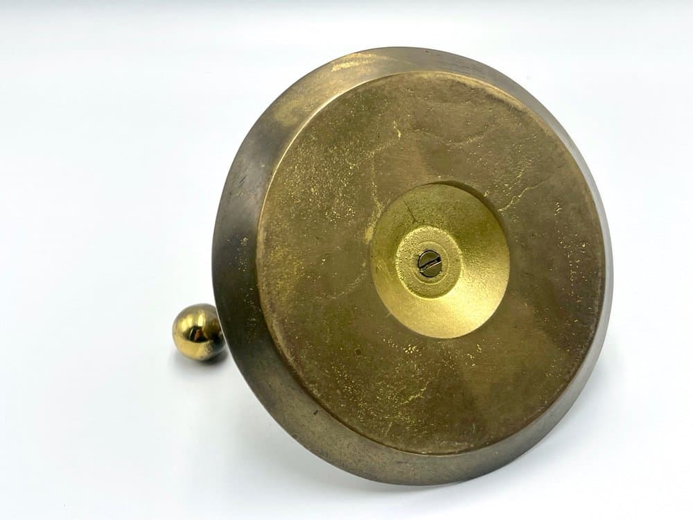 Dziadek do orzechów Art déco, mosiądz złoty, Polska, lata 40. - 156926