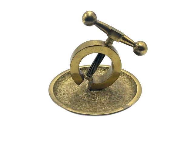 Dziadek do orzechów Art déco, mosiądz złoty, Polska, lata 40. - WYMIARY