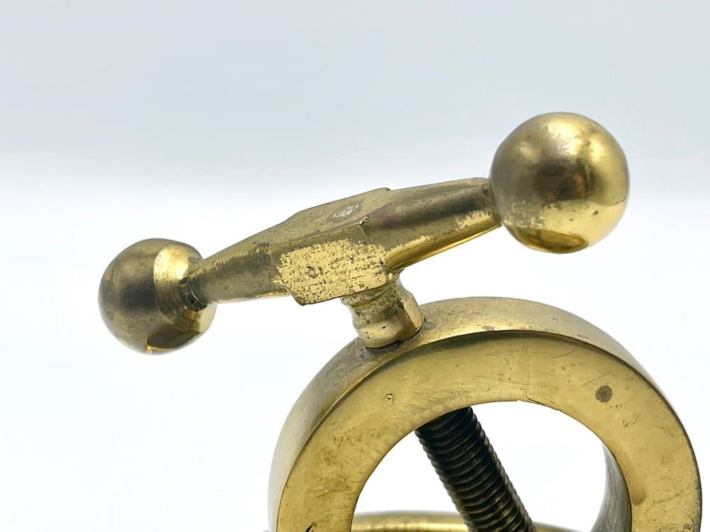 Dziadek do orzechów Art déco, mosiądz złoty, Polska, lata 40. - 156928