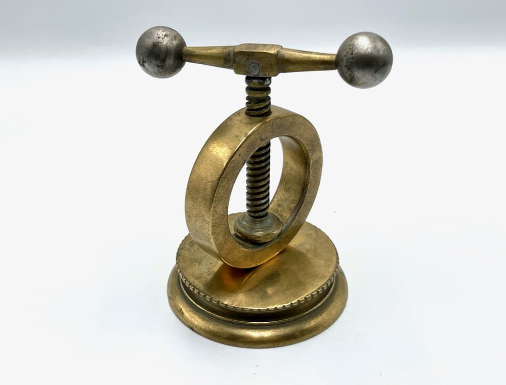 Dziadek do orzechów Art déco, złoty, mosiądz, Polska, lata 40. - 156989