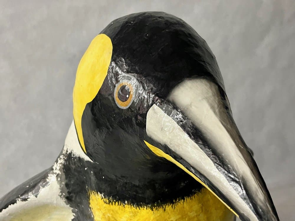 Rzeźba pingwina, multikolor, lata 70. - 157045