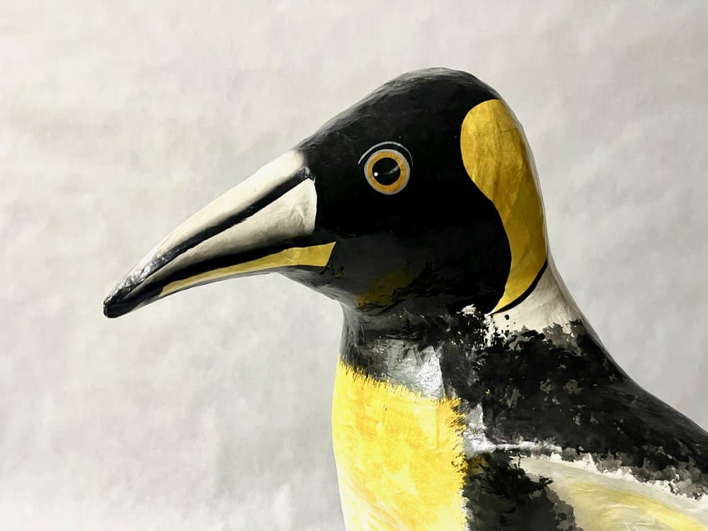 Rzeźba pingwina, multikolor, lata 70. - 157042