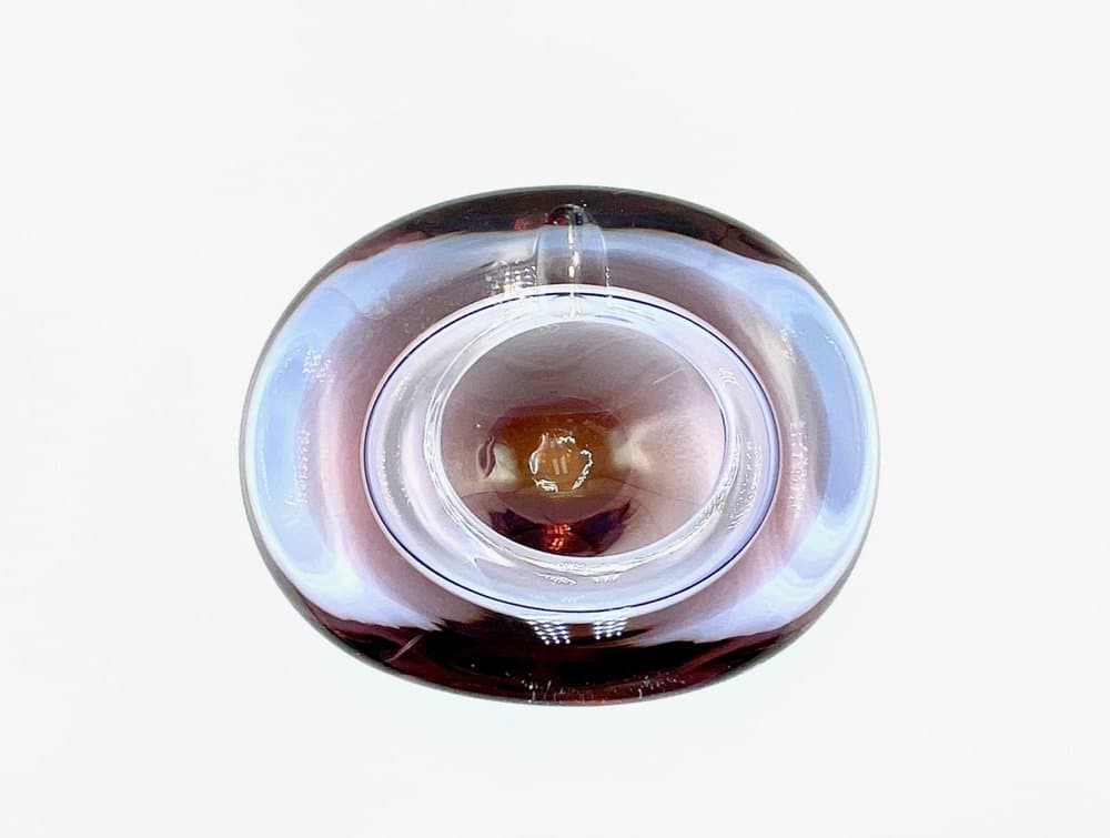Ashtray, amethyst violet glass, Czech Republic, 1960s. - 157079