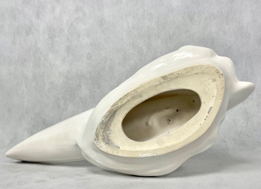 Figurka wioślarz, biały, ceramika, Czechy, lata 50. - 157147