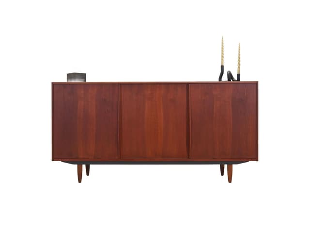 Sideboard, tek, brązowy, Dania, lata 70. - WYMIARY