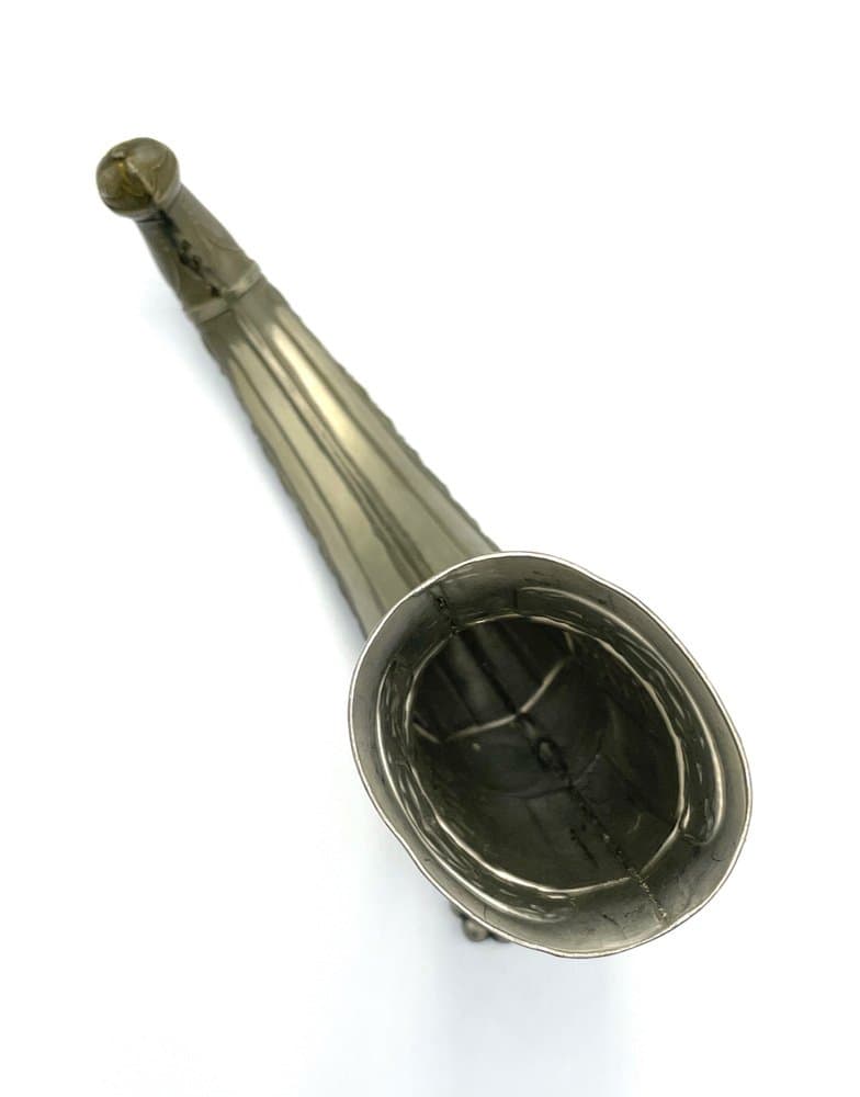 Róg do picia, srebrny, cyna, proj. A. Holmsen, Norwegia, lata 20. - 157246