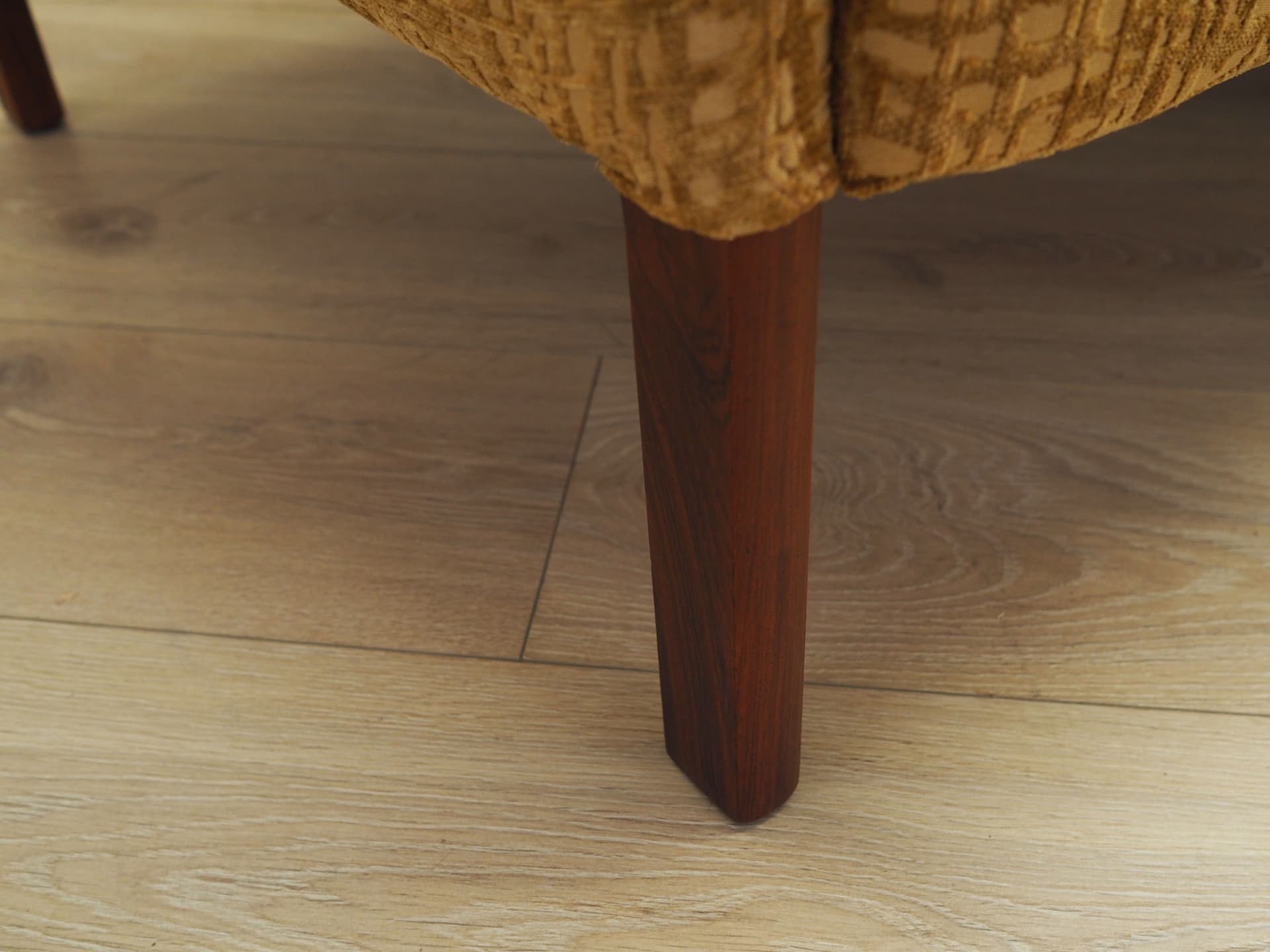 Sofa, yellow fabric, by H. Olsen, Denmark, 1960s - 76385