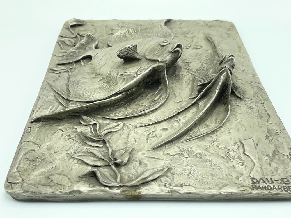 Relief ścienny, Volkskunst Rottal Inn, srebrny, cyna, Niemcy, lata 70. - 157283