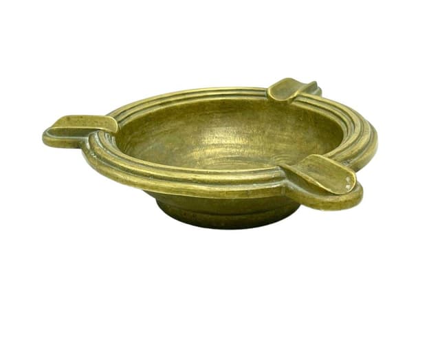 Ashtray, golden bronze, by J. Pabst, BKB Berliner Bildguss, Germany, 1930s. - DIMENSION