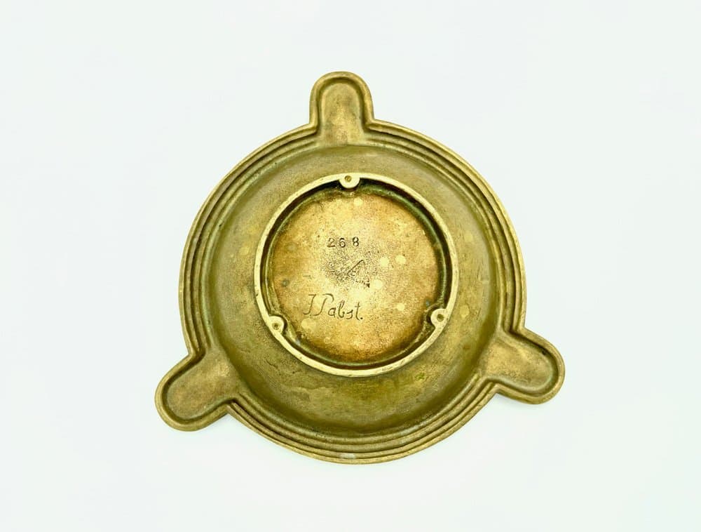 Ashtray, golden bronze, by J. Pabst, BKB Berliner Bildguss, Germany, 1930s. - 157285