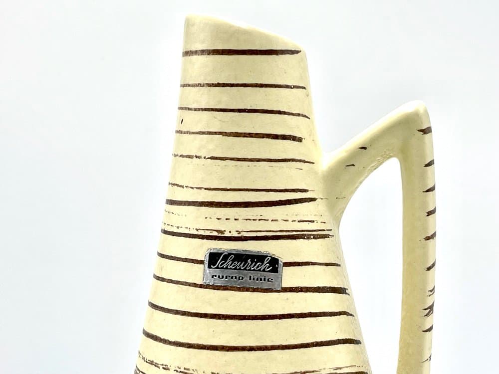 Wazon 271/22, beżowy, ceramika, proj. H. Siery, Niemcy, lata 60. - 157301