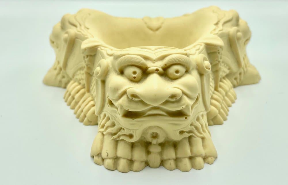 Popielniczka Foo Dog, kość słoniowa, Chiny, lata 60. - 157377