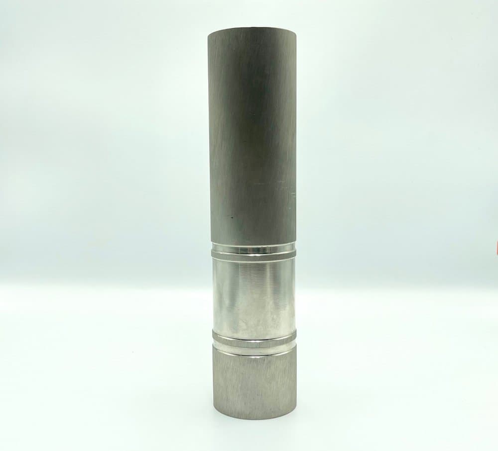 Wazon Cylinder, srebrny, stal, Niemcy, lata 60. - 157403