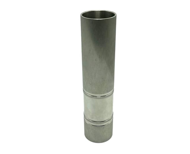 Wazon Cylinder, srebrny, stal, Niemcy, lata 60. - WYMIARY