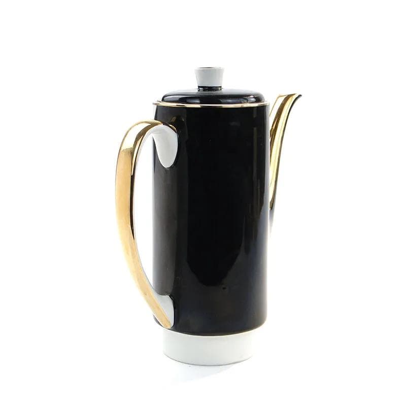 Dzbanek London, porcelana czarny, proj. W. Potacki, Ćmielów, Polska, lata 60. - 9826