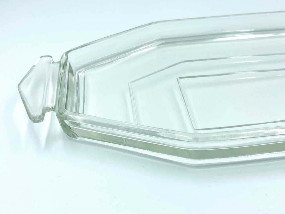 Taca Art Deco, transparent, szkło, lata 30. - 157457