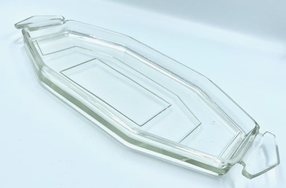 Taca Art Deco, transparent, szkło, lata 30. - 157461