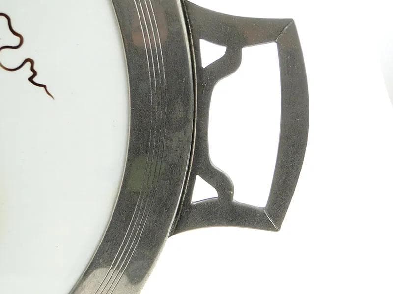 Ivory Art Nouveau Tray with Ceramic Insert, Austria, 1920s - 9816