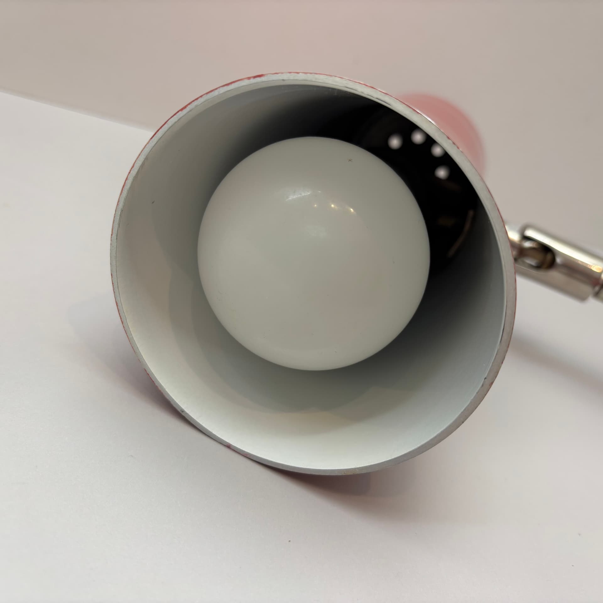 Kinkiet, czerwony, aluminium, Niemcy, lata 70. - 143429