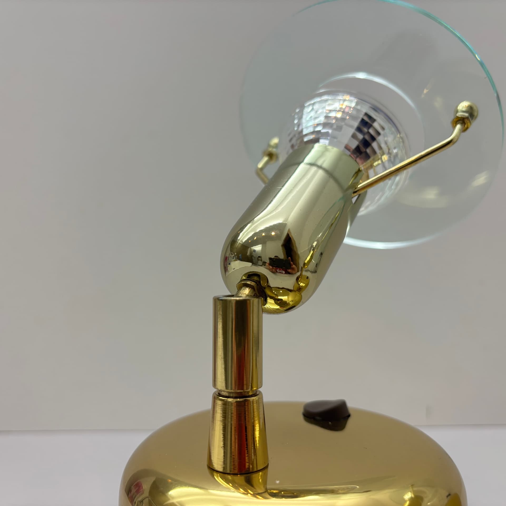 Pair of wall lights, golden brass, Wofi Leuchten, Germany, 1990s. - 143469