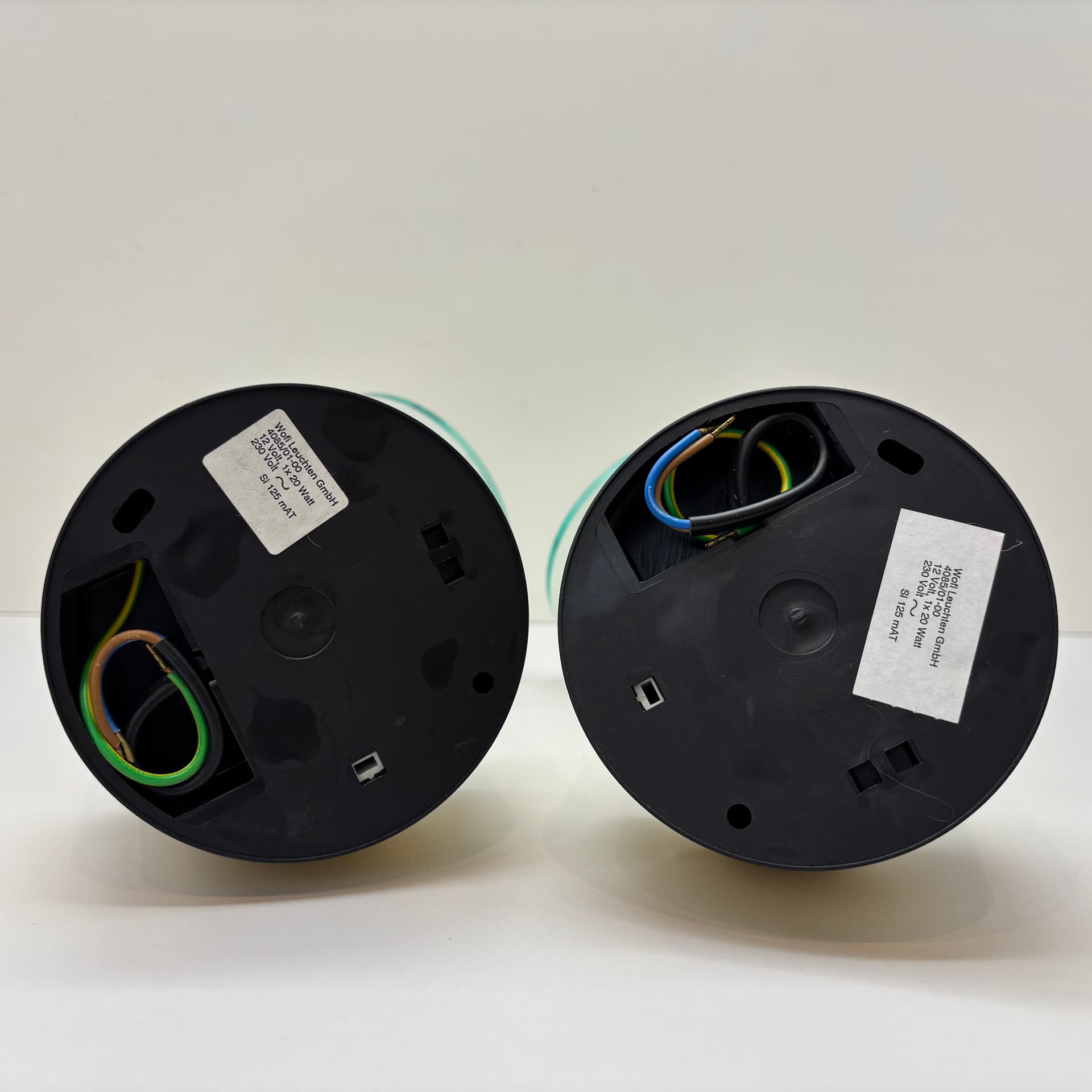 Pair of wall lights, golden brass, Wofi Leuchten, Germany, 1990s. - 143465