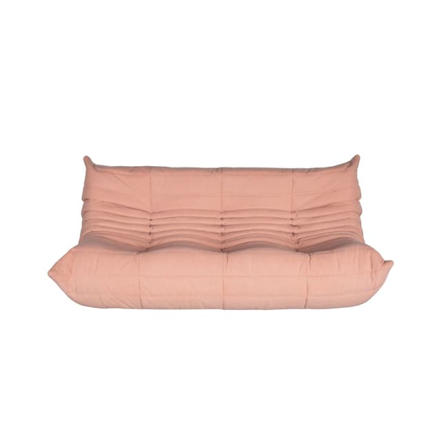 Sofa Togo trzyosobowa, cord różowy - WYMIARY